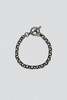 Vintage Round Link Toggle Bracelet - Sterling Silver - Thumbnail 1