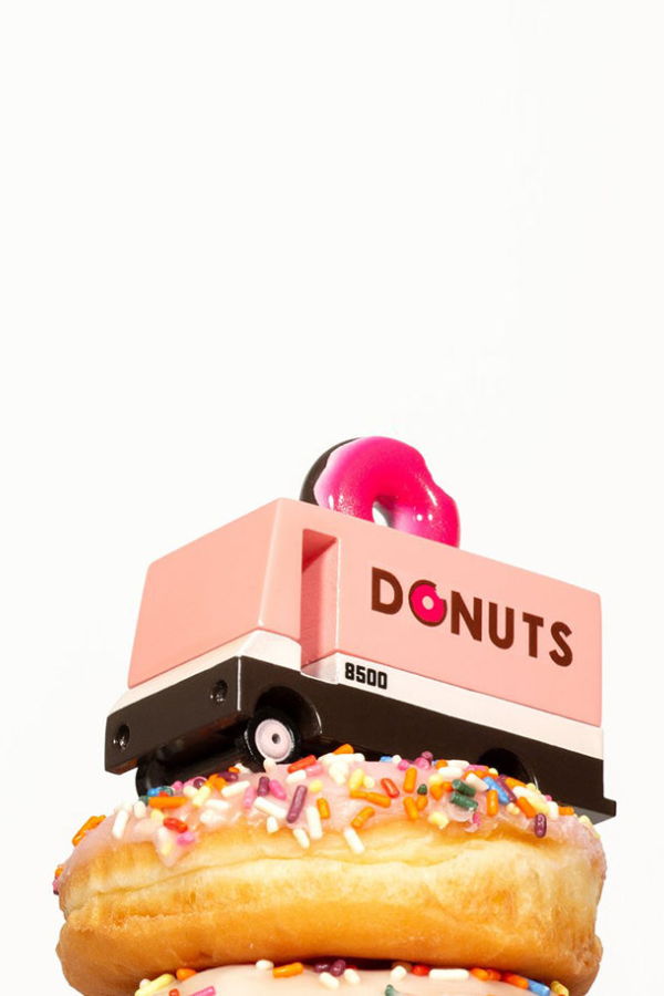 Kids Candylab Donut Toy Van - Pink