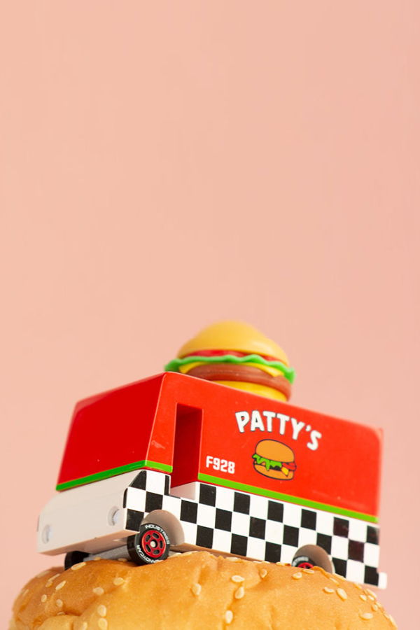 Kids Candylab Patty's Hamburger Van Toy Car - Red