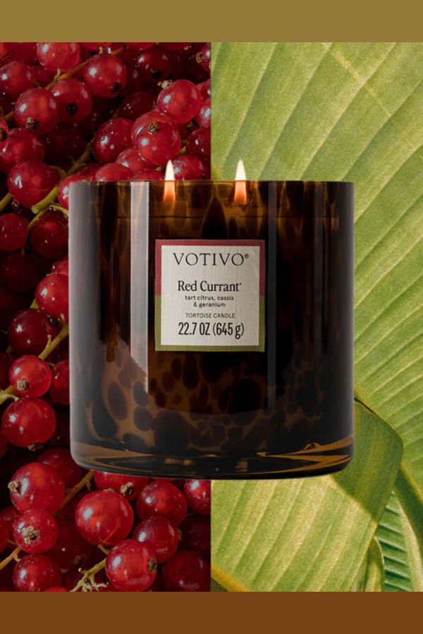 Votivo Tortoise Candle - Red Currant