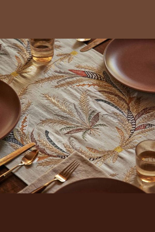 Coral & Tusk Wheat Harvest Table Runner - Wheat Harvest