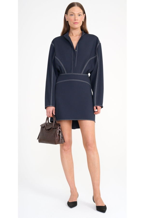 Staud Kiln Dress - Navy