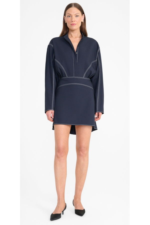 Staud Kiln Dress - Navy