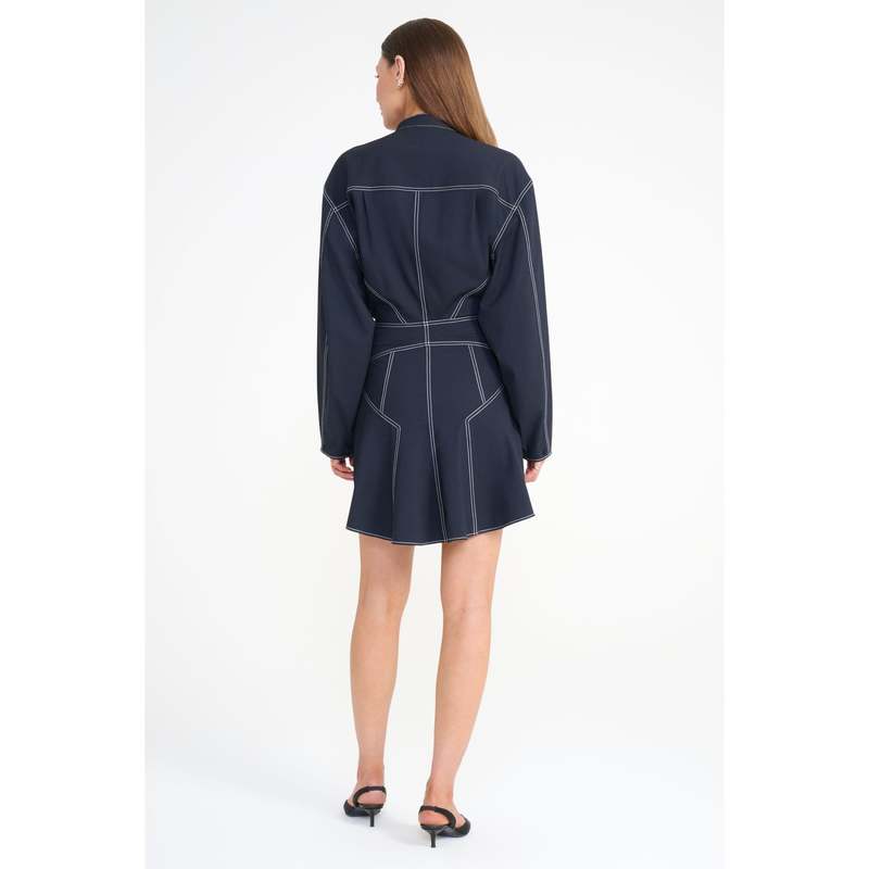 Staud Kiln Dress - Navy