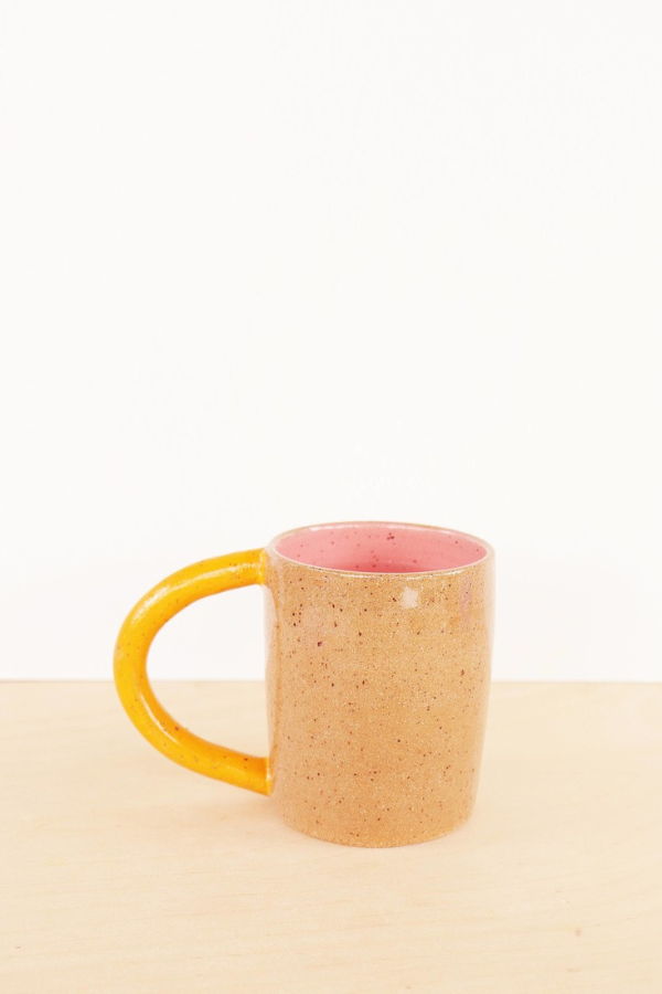 Nightshift Ceramics Handmade Ceramic Colorblock Mug 10 oz