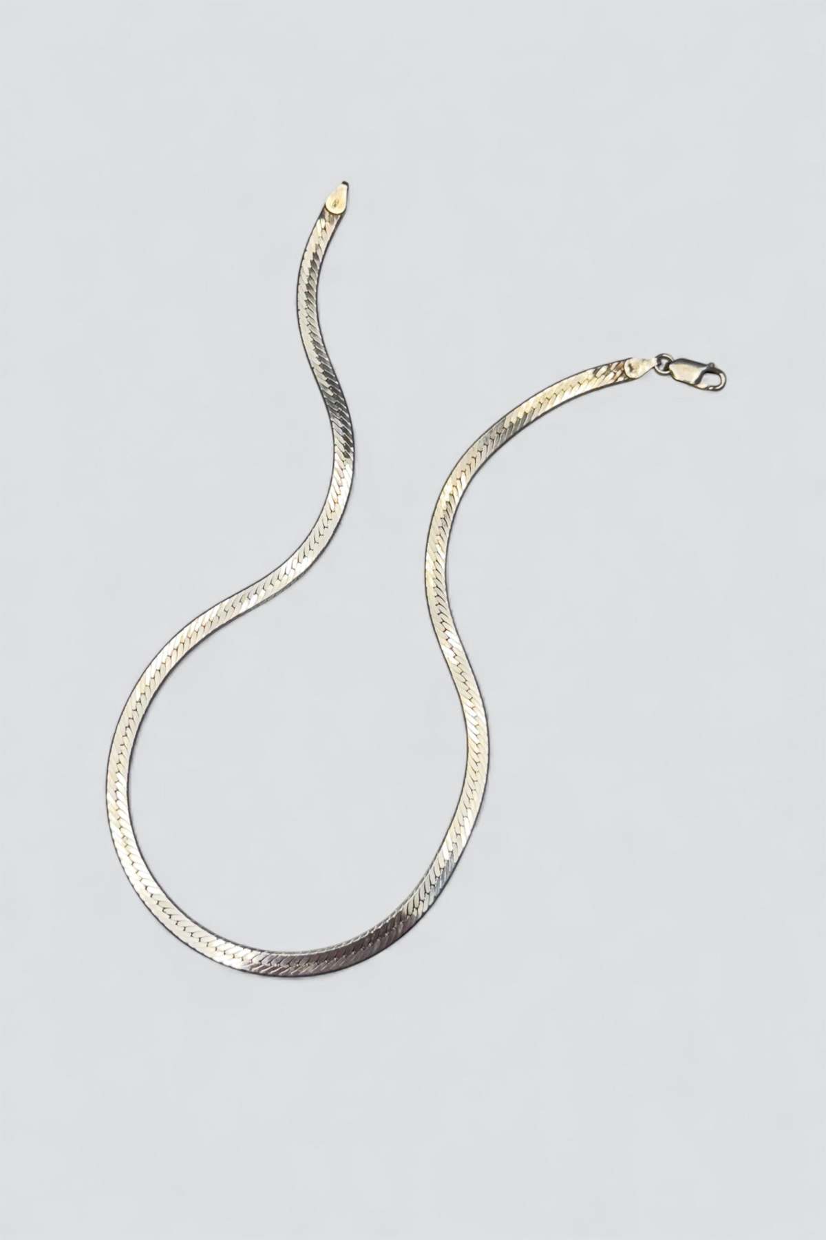 Vintage Herringbone Necklace - Sterling Silver - Image 2 of 3