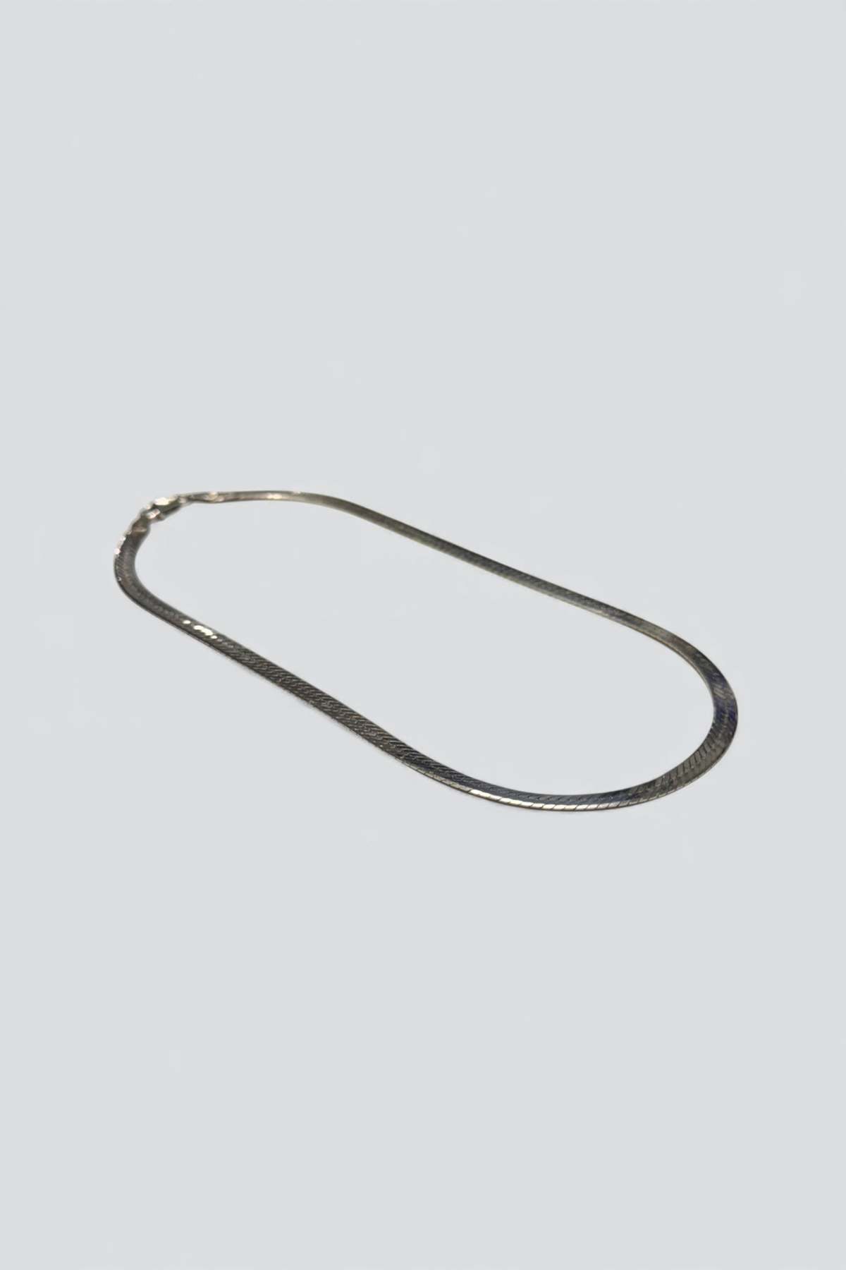 Vintage Herringbone Necklace - Sterling Silver - Image 3 of 3