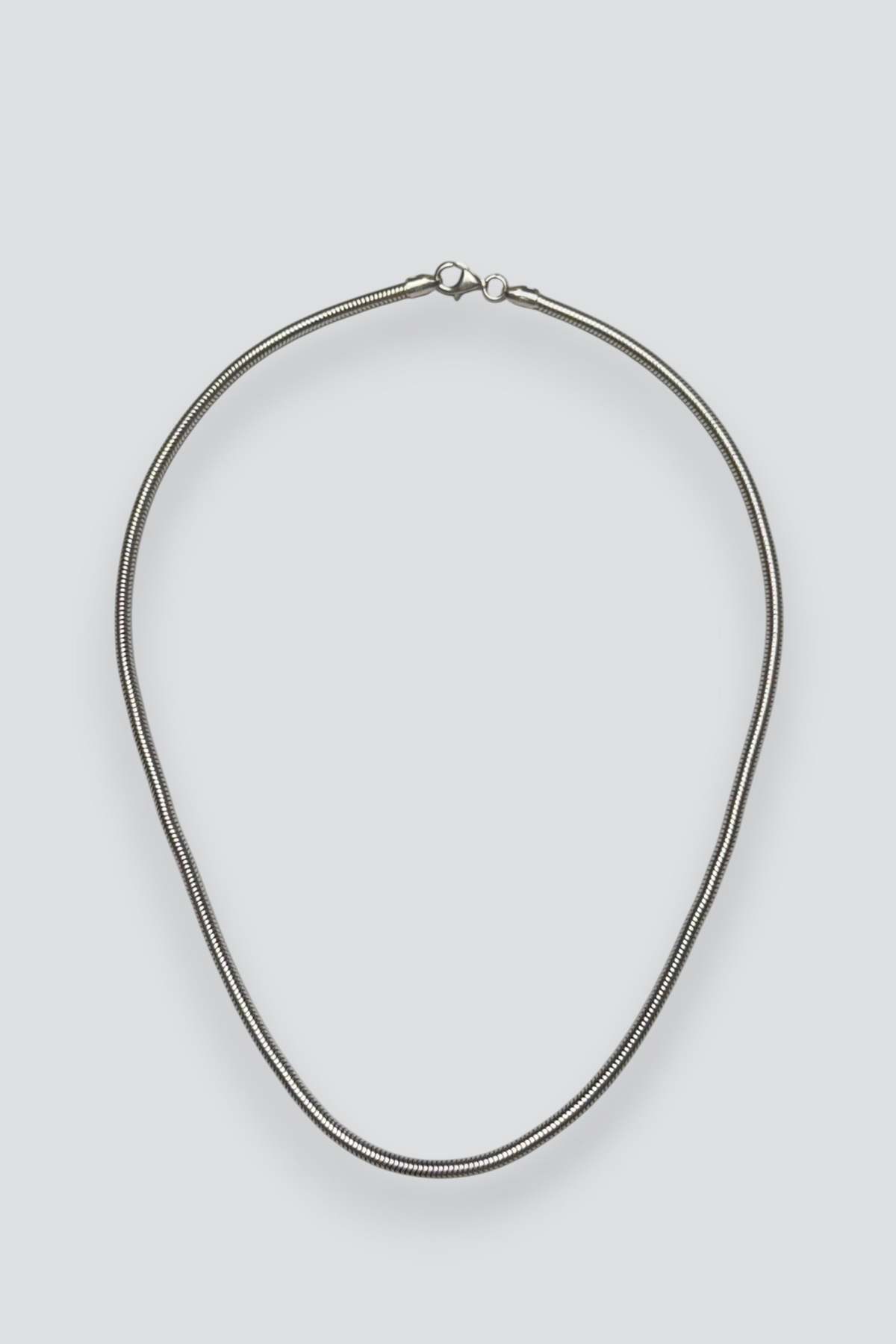 Vintage Snake Chain Necklace - Sterling Silver - Image 1 of 3
