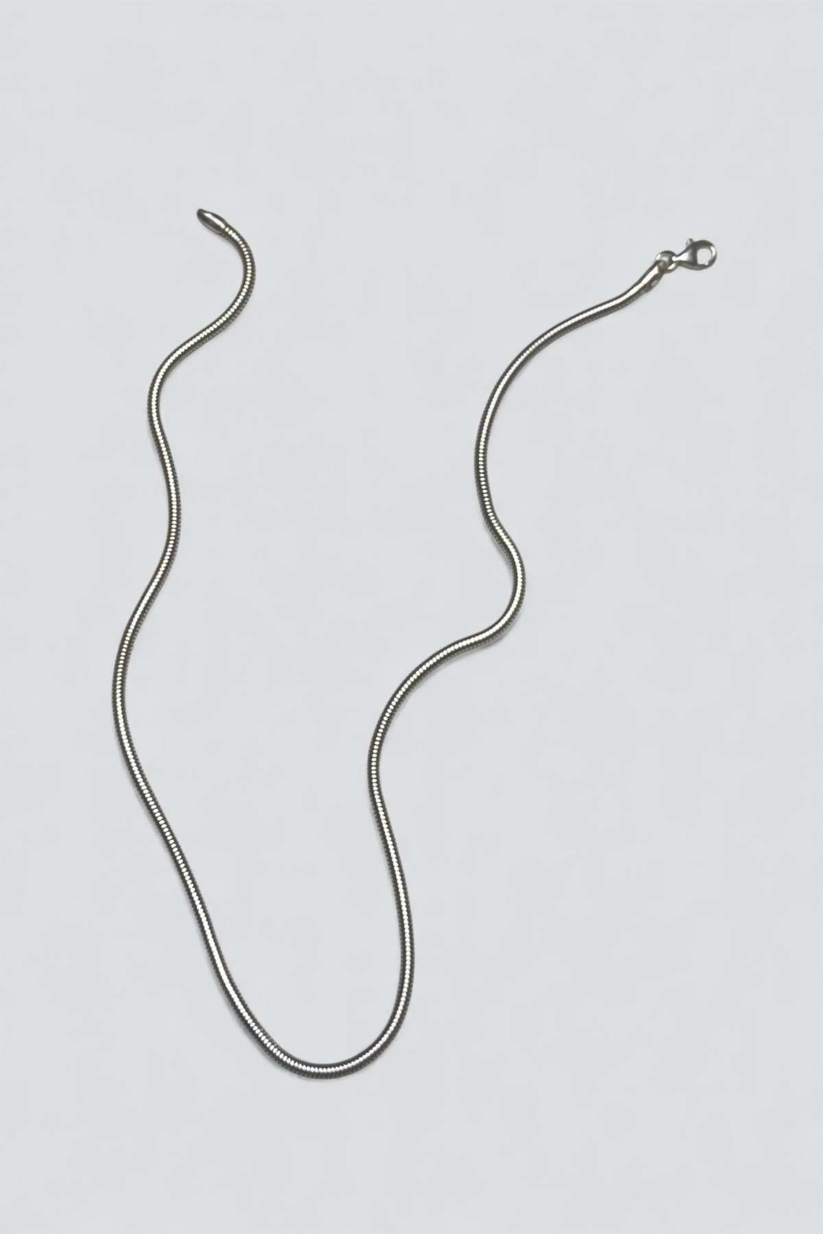 Vintage Snake Chain Necklace - Sterling Silver - Image 2 of 3