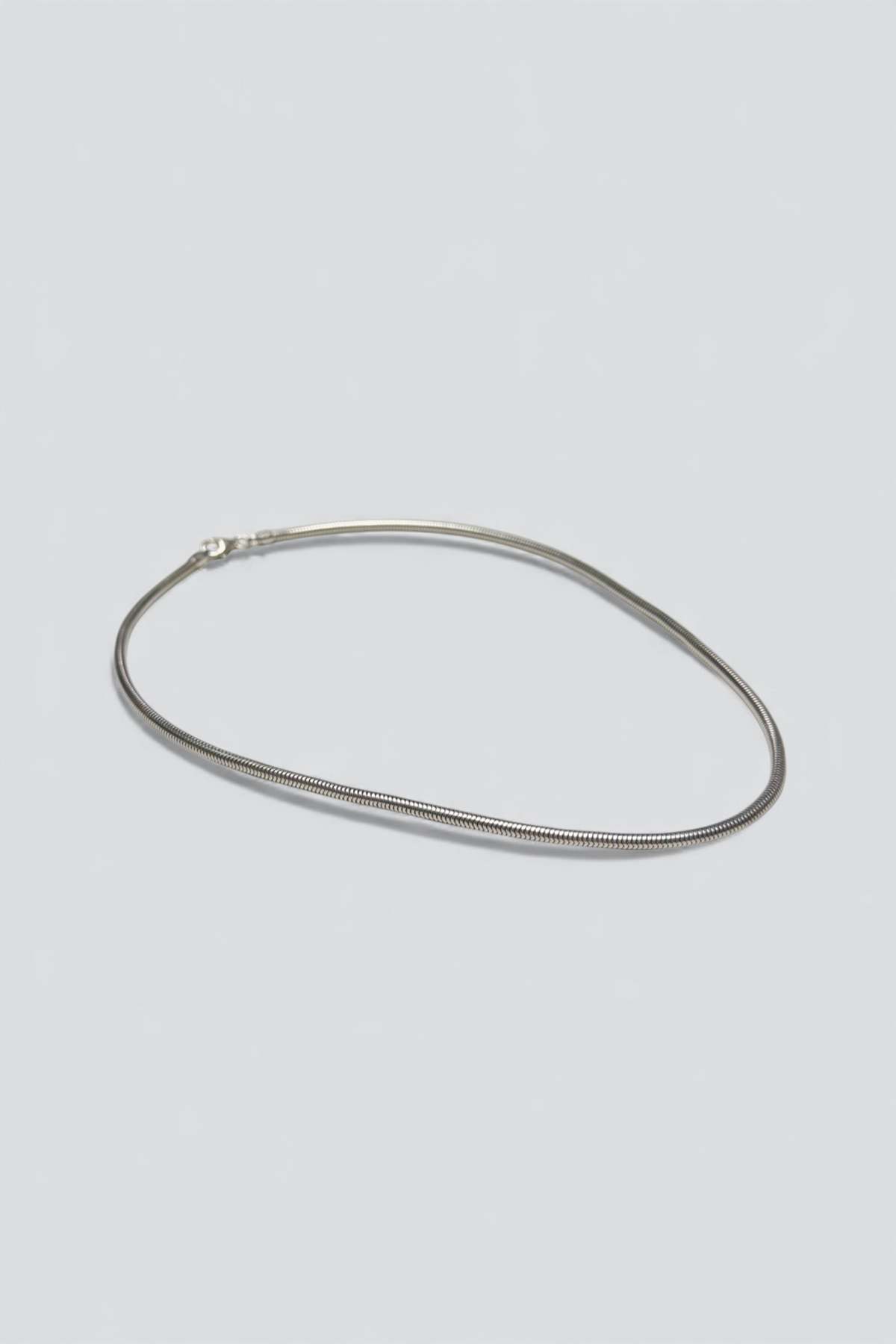 Vintage Snake Chain Necklace - Sterling Silver - Image 3 of 3