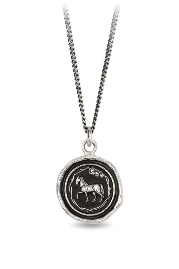 Pyrrha Horse Sterling Silver Talisman Necklace
