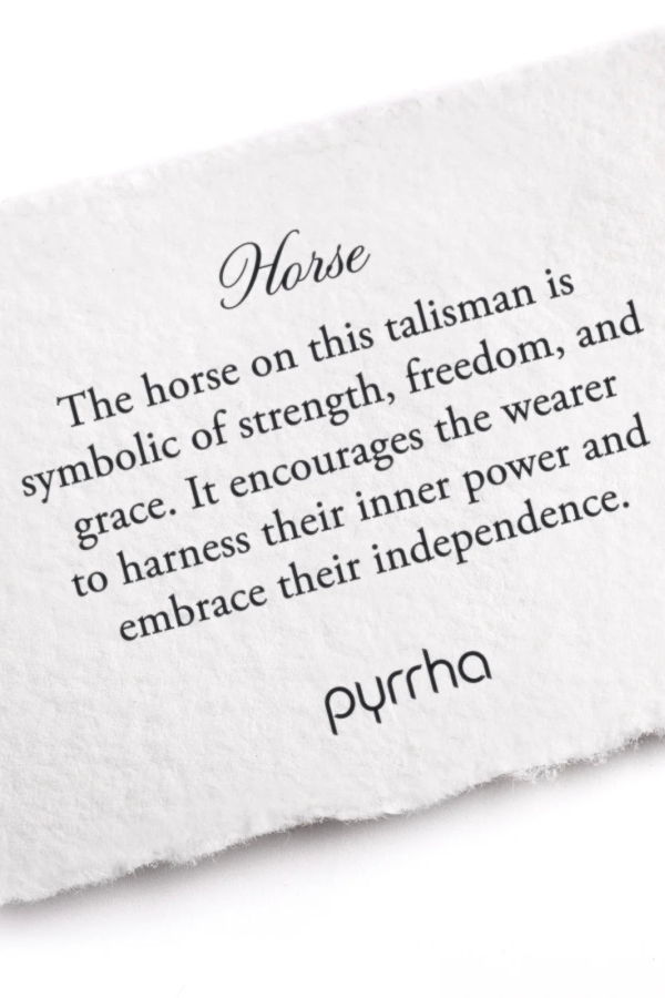 Pyrrha Horse Sterling Silver Talisman Necklace