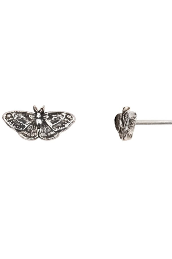 Pyrrha Moth Stud Earrings