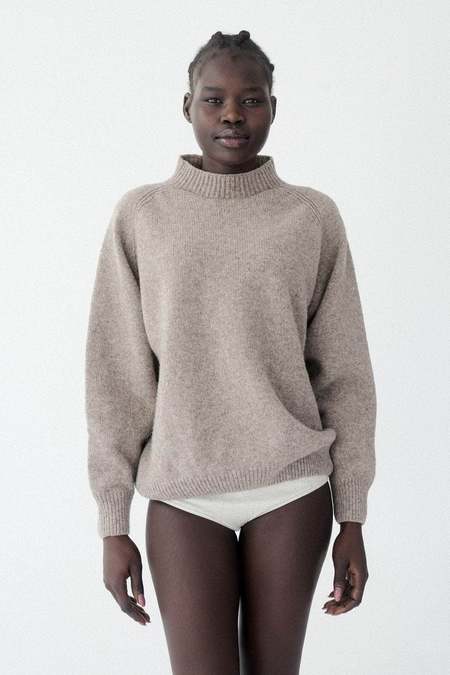 Baserange Macau Sweater - Grey Melange | Garmentory