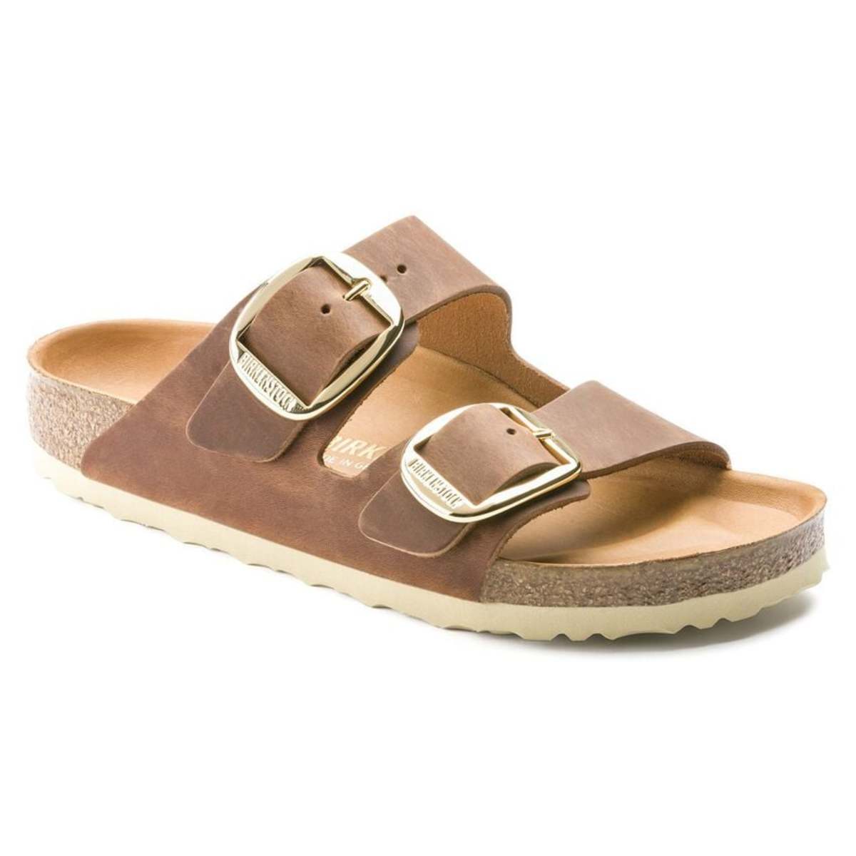 Birkenstock Arizona Big Buckle High Shine Sandals - Ecru - Image 6 of 6