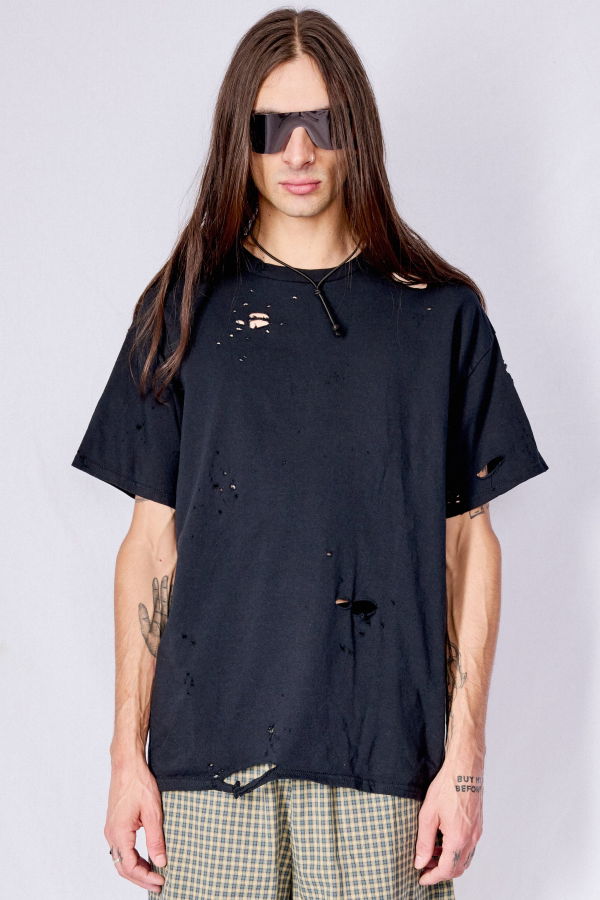 Assembly T-Shirt - Distressed Black