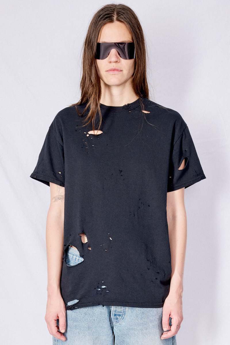 Assembly T-Shirt - Distressed Black