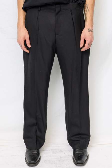 U*R様 OUR LEGACY BORROWED CHINO PANAMA WO Our Legacy Borrowed Chino Black Panama Wool