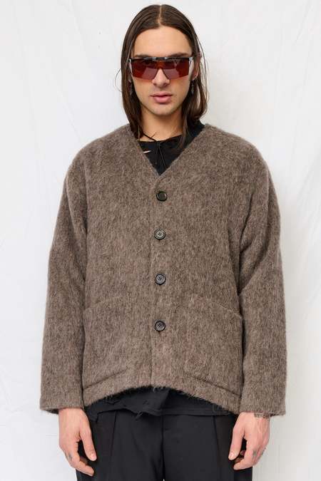 OUR LEGACY MOLE GREY MOHAIR カーディガン 52 Our Legacy - Cardigan Mole Grey Mohair