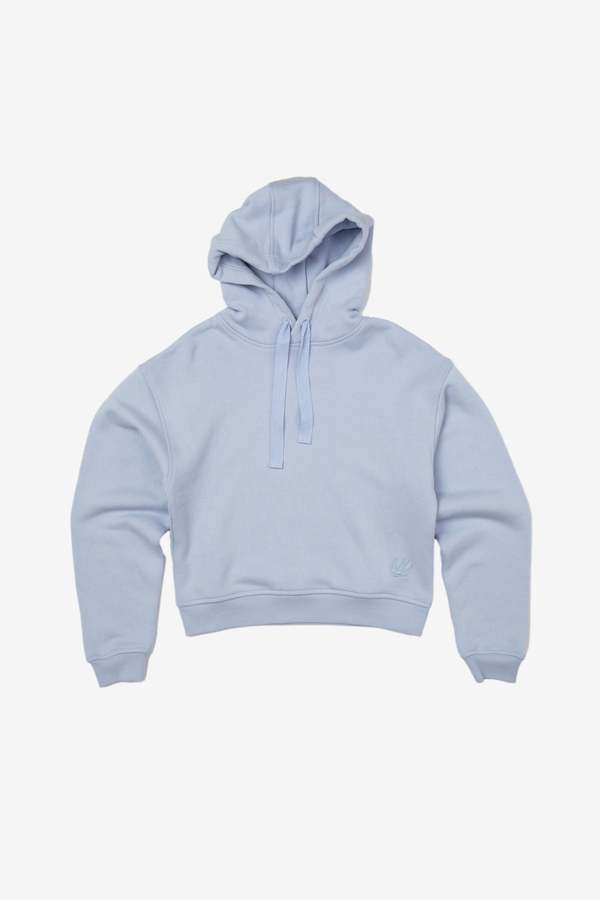 Alexander McQueen Classic Reverse Swallow Hoodie - Light Blue