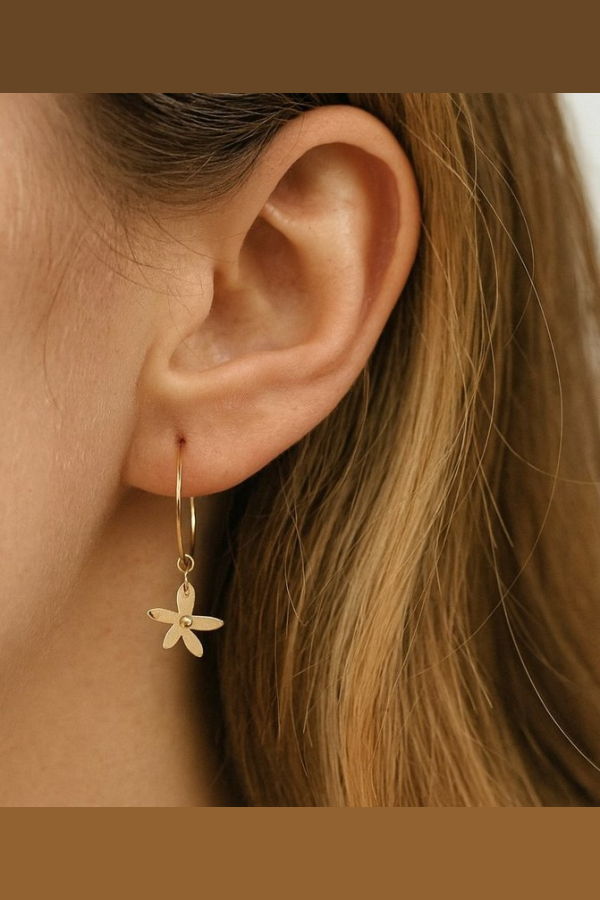 Coba Mae Daisy Earrings - 14K Gold