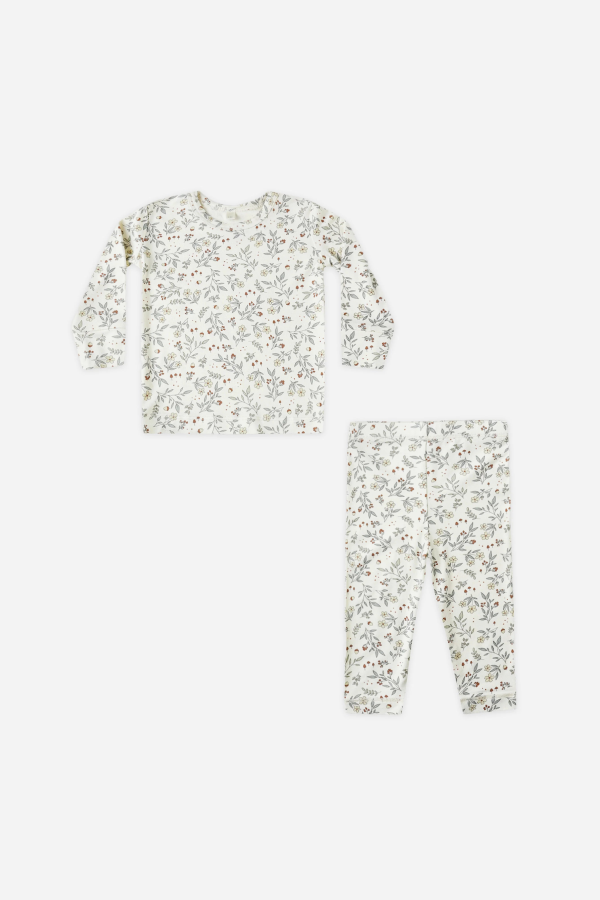 KIDS Rylee + Cru Quincy Mae Bamboo Pajama Set