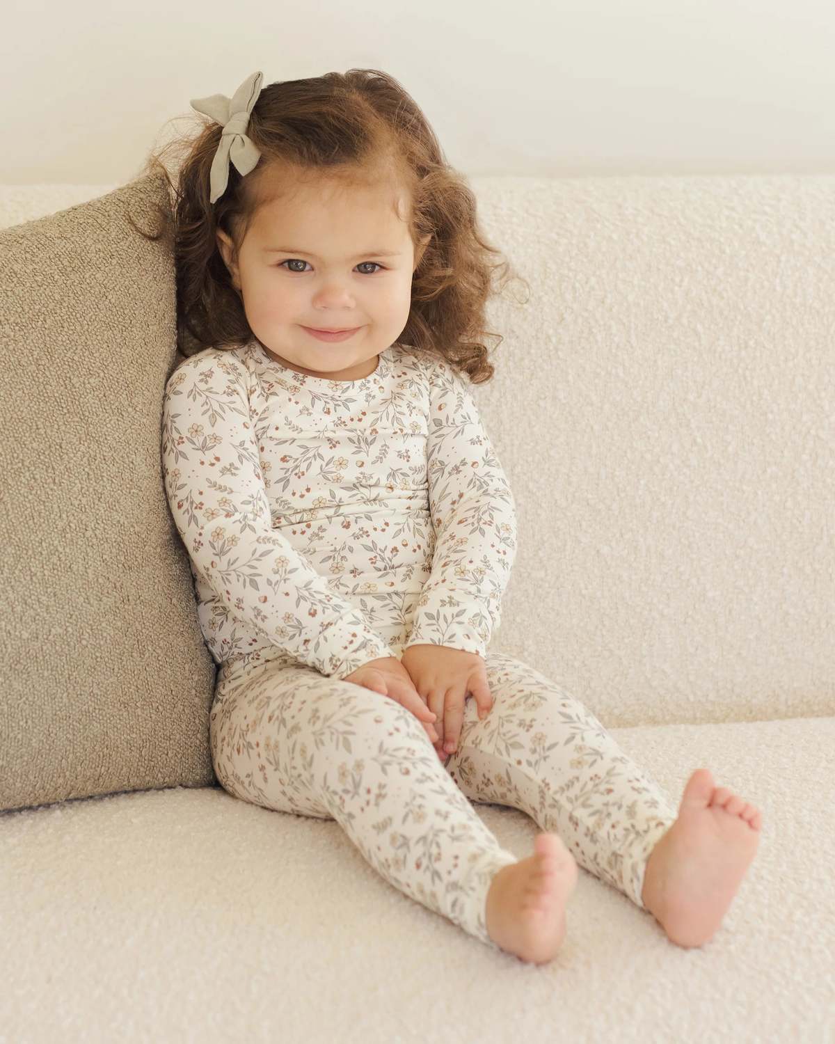 KIDS Rylee + Cru Quincy Mae Bamboo Pajama Set - Image 2 of 2