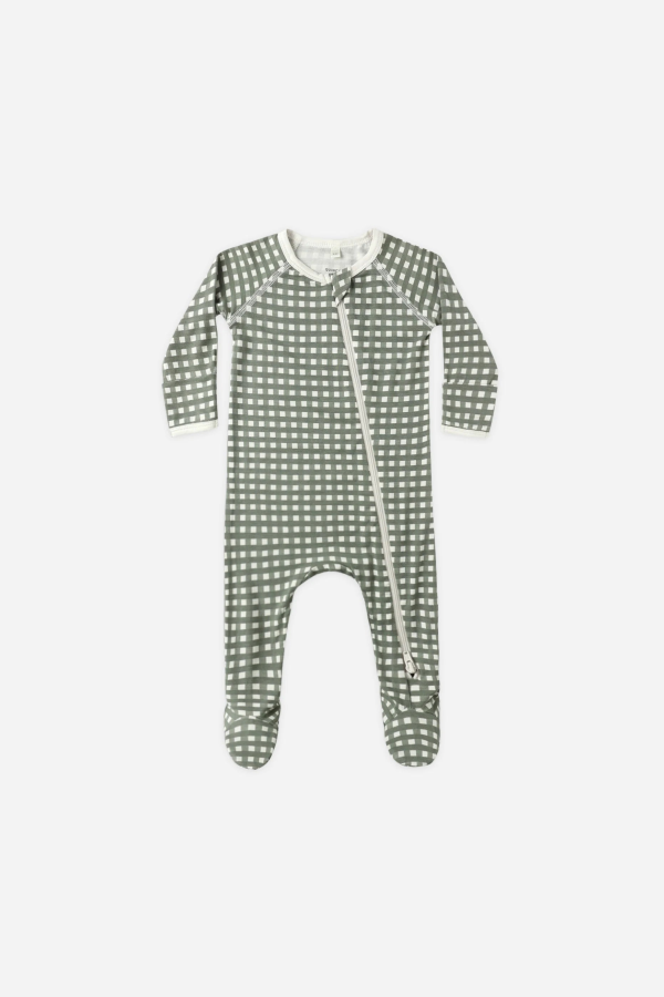 Rylee + Cru Bamboo Zip Long Sleeve Footie