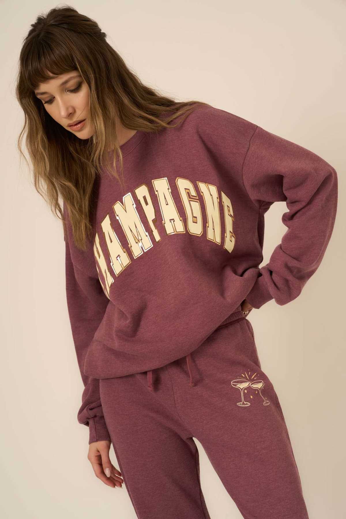 Project Social T Champagne Foil Sweatshirt - Image 1 of 4