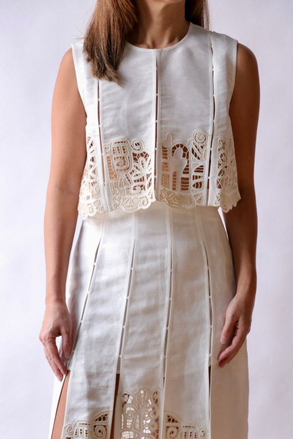 ALÉMAIS Rosemary Embroidered Top
