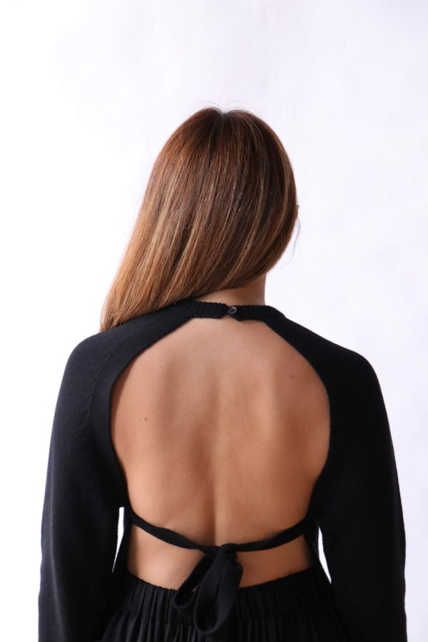 Cordera Merino Wool Open Back Cardigan