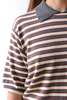 Cordera Organic Cotton Striped Polo Top - Thumbnail 2