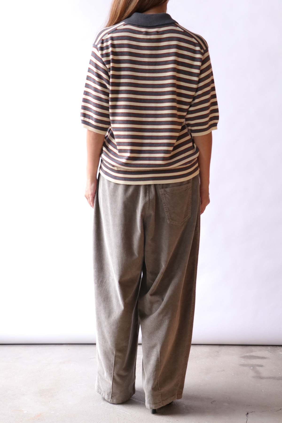 Cordera Organic Cotton Striped Polo Top - Image 4 of 5