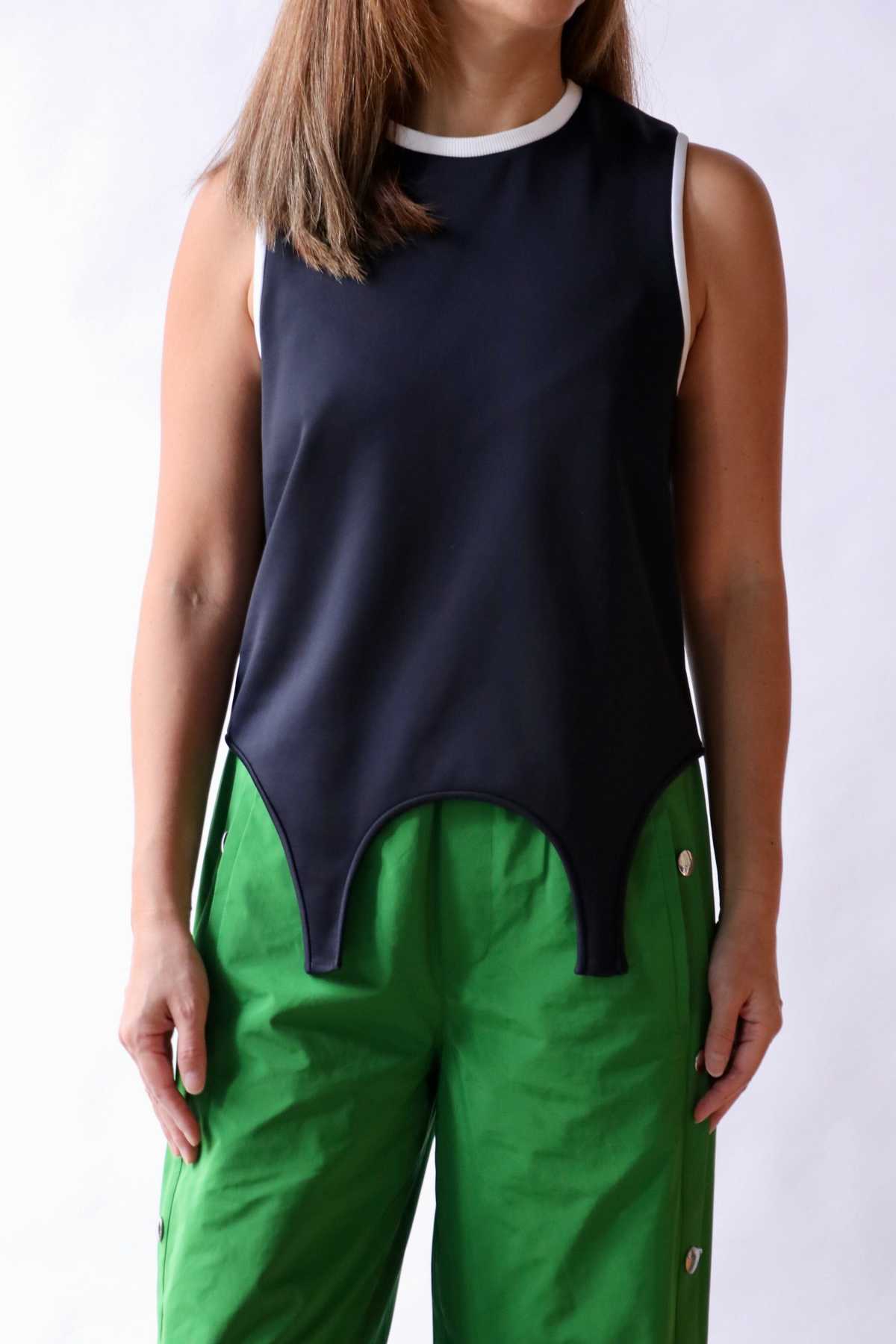 Tibi Active Knit Flip Tank - Image 1 of 5