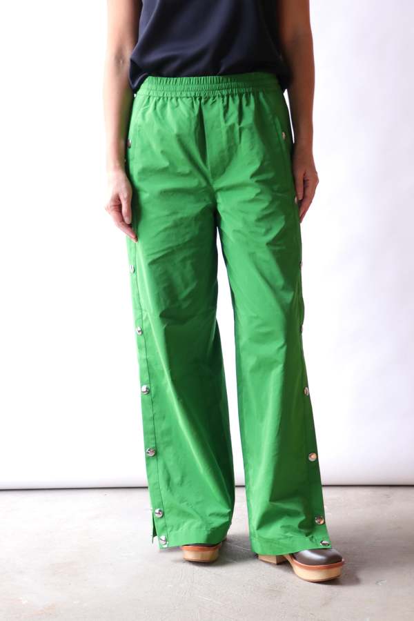 Tibi Nylon Snap Pull On Jogger Pants