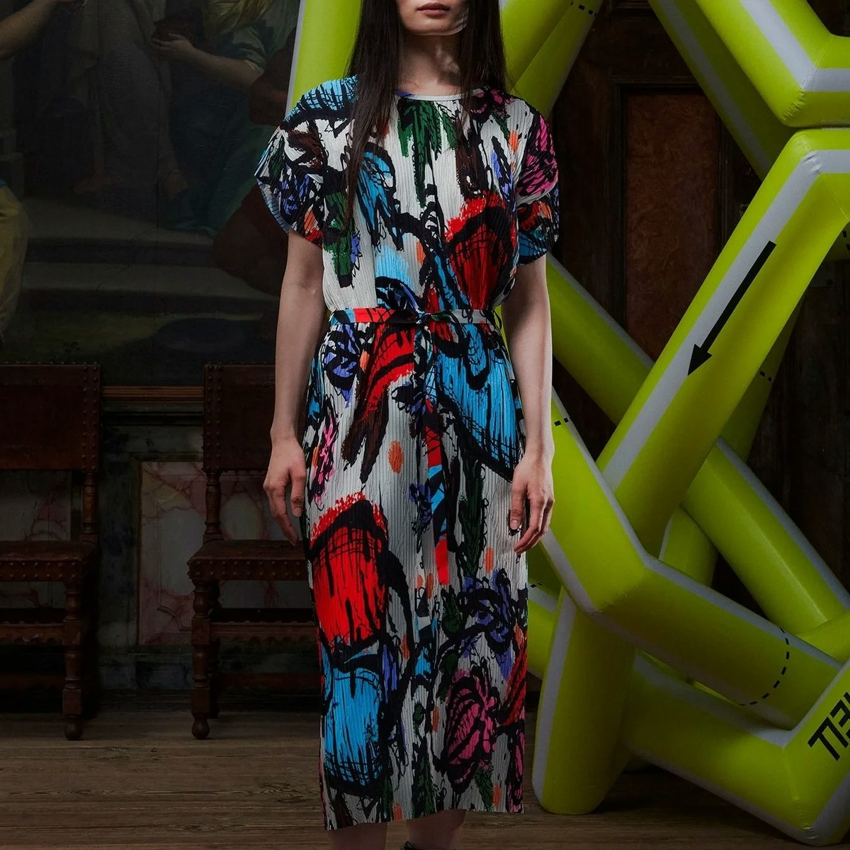 Henrik Vibskov New Pina Plissé Dress - Image 1 of 9