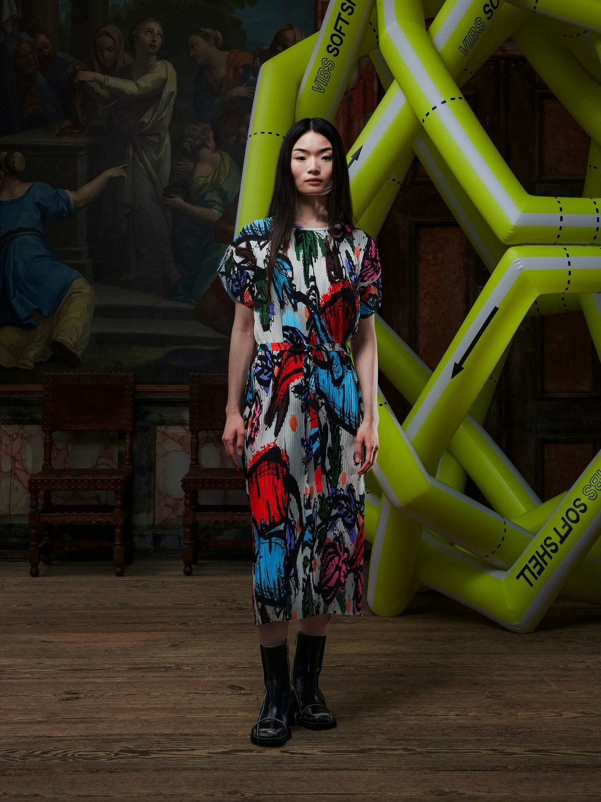 Henrik Vibskov New Pina Plissé Dress - Image 2 of 9