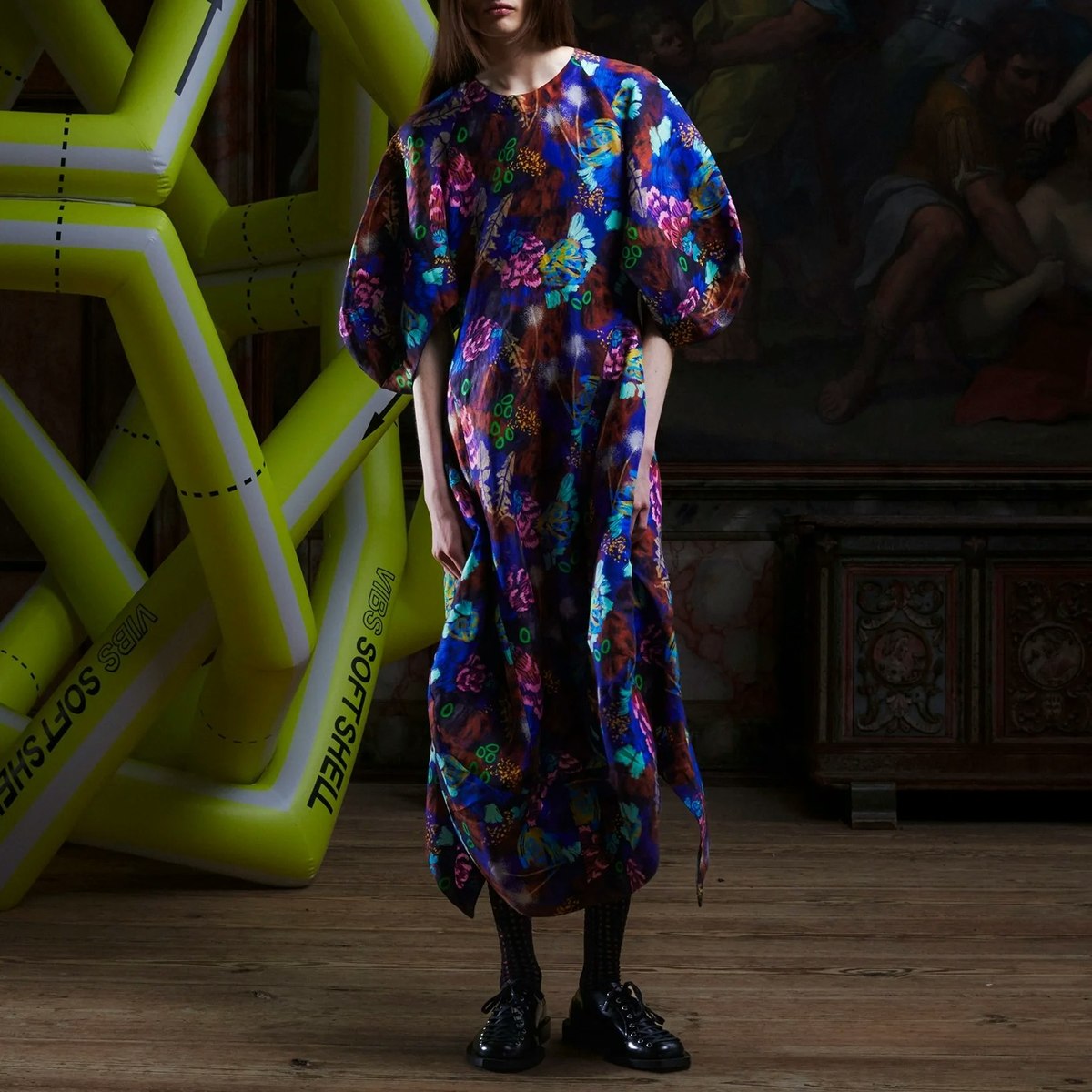 Henrik Vibskov Double Bass Dress Space Chickens - Image 1 of 7