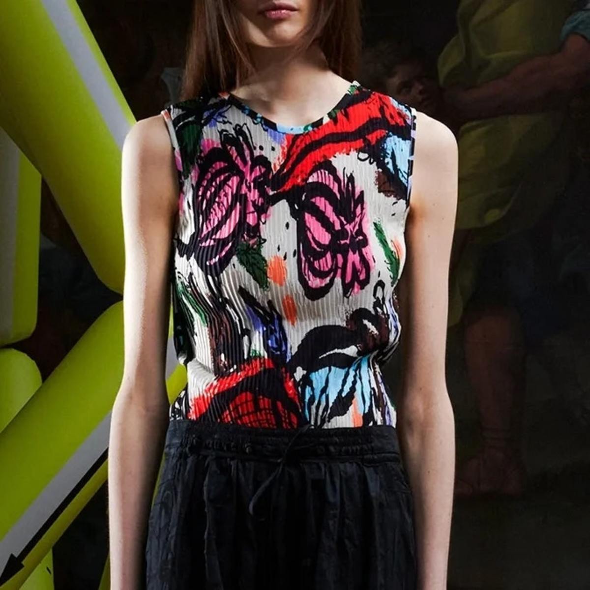 Henrik Vibskov Sleeveless Plissé Top - Image 1 of 7