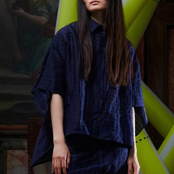 Henrik Vibskov Square Shirt - Navy