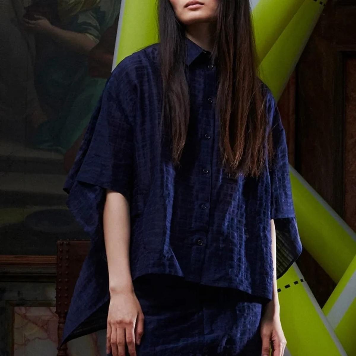 Henrik Vibskov Square Shirt - Navy - Image 1 of 7