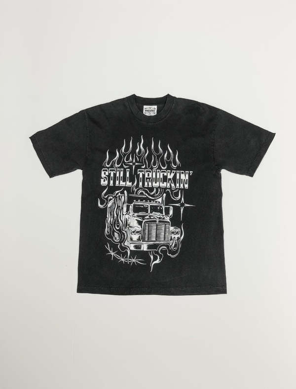 Way West Supply Co Still Truckin' Tee - Vintage Black