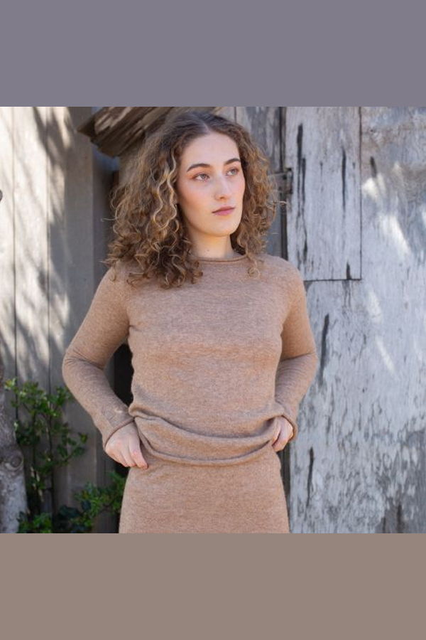 Lauren Manoogian Soft Crewneck Sweater - Camel