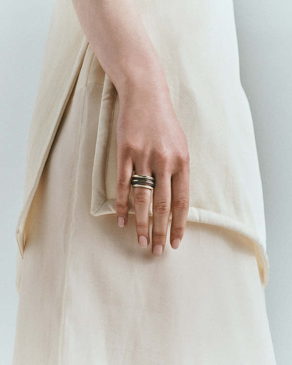 BY PARIAH Essential Stacking Ring - Gray