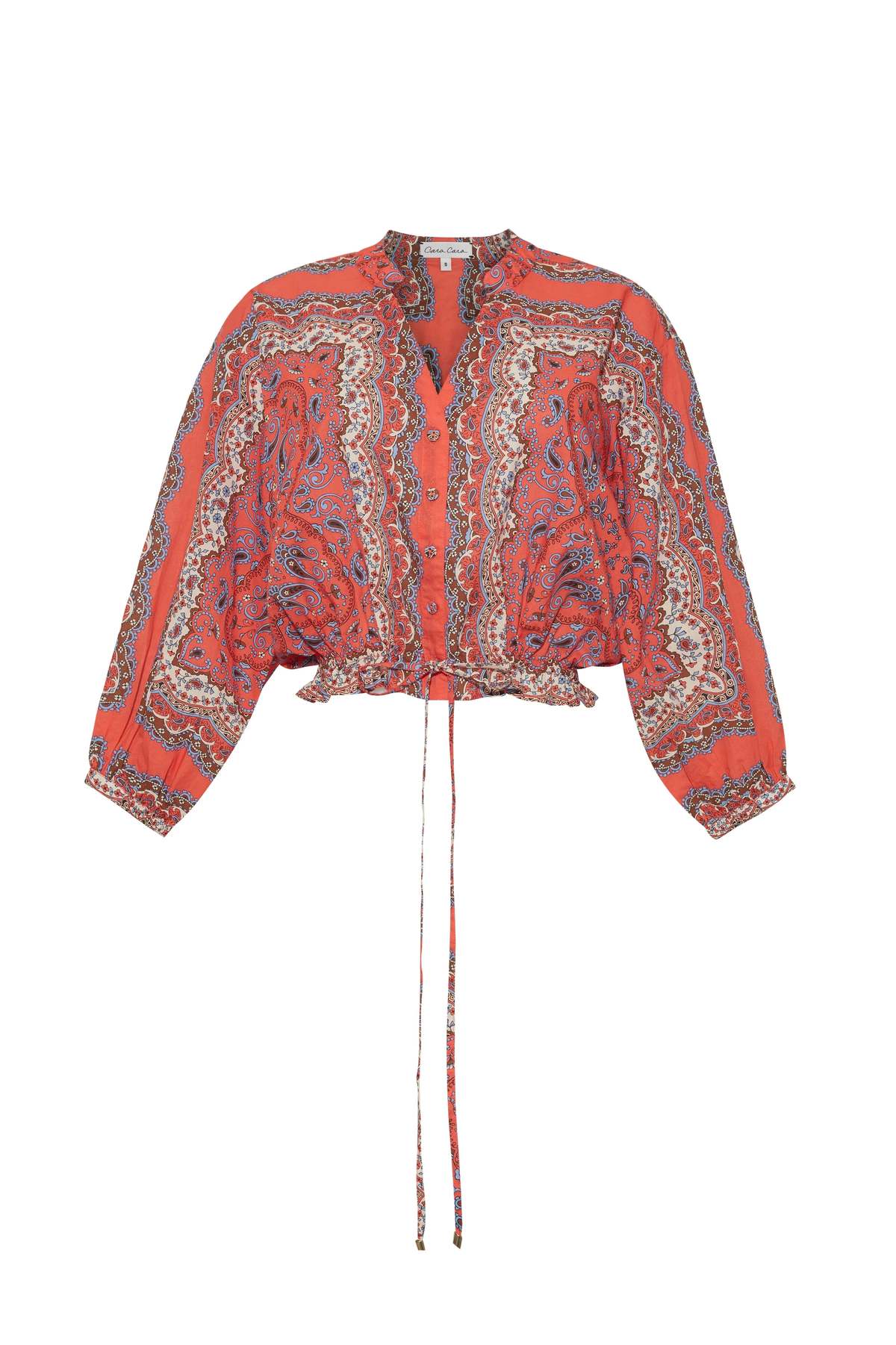 Cara Cara Perrin Top - Paisley Scarf Coral - Image 3 of 3