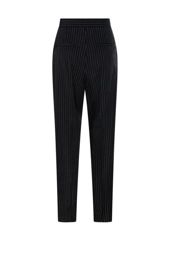 MAX MARA Trousers - BLACK WHITE