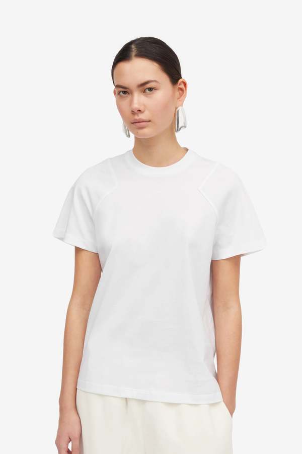 MKDT Laia Cotton Jersey Top - White