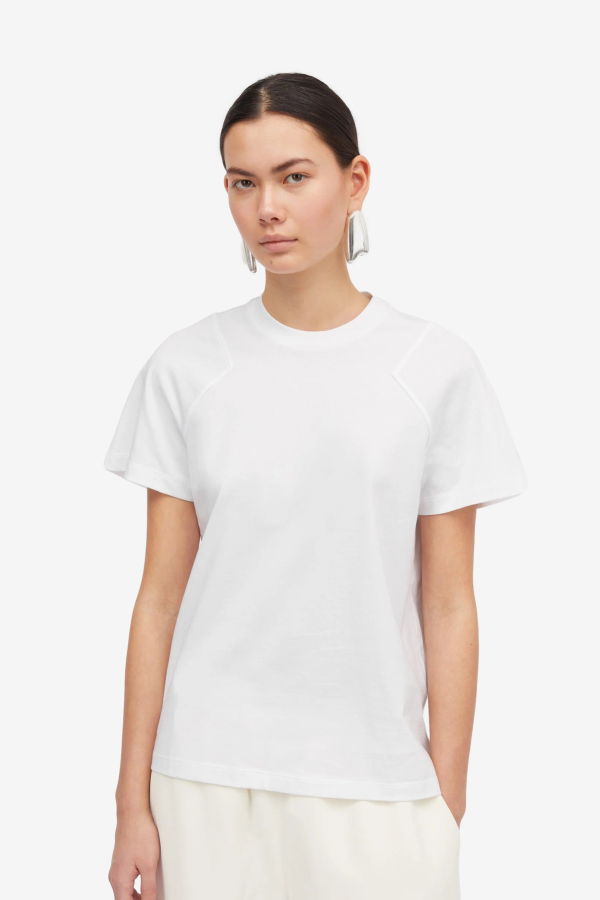 MKDT Laia Cotton Jersey Top - White