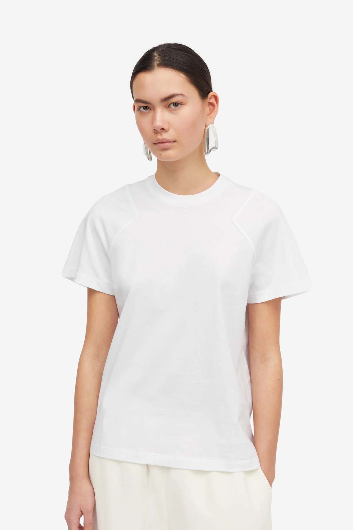 MKDT Laia Cotton Jersey Top - White - Image 2 of 3