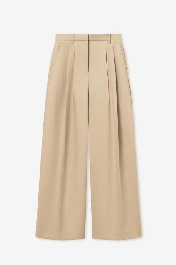 MKDT Pemma Bonded Cotton Poly Pants - Beige